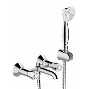 Смеситель для ванны с коротким изливом Bravat DUO F6133186CP-B-RUS