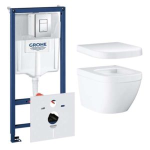 Комплект инсталляции с подвесным унитазом Grohe EURO 4