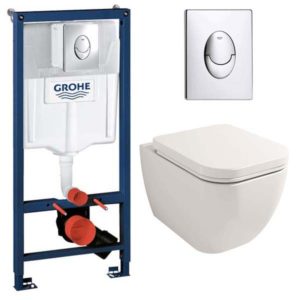 Система инсталляции Grohe Rapid SL 38721001 + подвесной унитаз Lavinia Boho One Rimless 3302004R