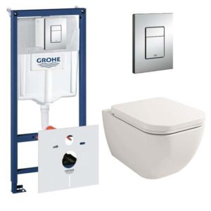 Система инсталляции Grohe Rapid SL 38775001 + подвесной унитаз Lavinia Boho One Rimless 3302004R