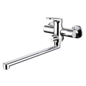 Смеситель для ванны с длинным изливом Bravat ELER F6191238CP-01L-RUS