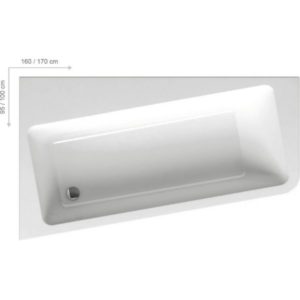 Акриловая ванна Ravak 10° 160x95 (сифон автомат)