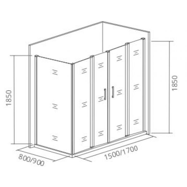 Душевой уголок Good Door Infinity WTW 150х80
