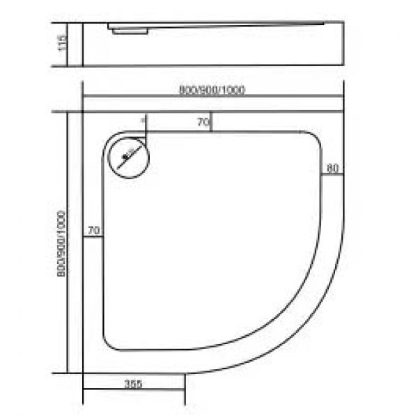 Душевой уголок Good Door Pandora R 100х100
