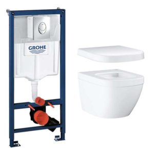 Комплект инсталляции с подвесным унитазом Grohe EURO 1