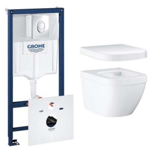 Комплект инсталляции с подвесным унитазом Grohe EURO 3