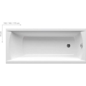 Акриловая ванна Ravak Classic 160x70 (сифон автомат)